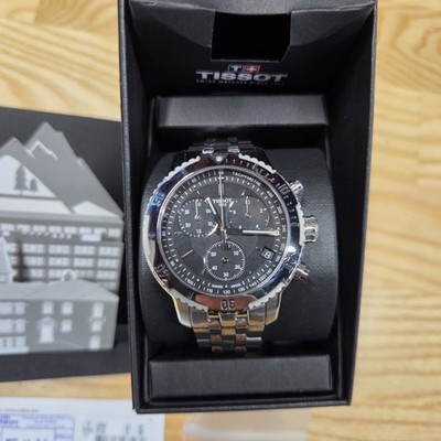 Tissot PRS 200 Chronograph Black Dial Stainless Steel Men's Watch T0674171105101