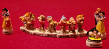 Vintage Mini Snow White and the 7 Dwarfs Bisque French Figures Set