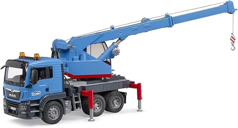 BRUDER 1:16 CAMION AUTOGRU MAN TGS 26.500 TELECRANE TC 8500 ART 03771 - Immagine 2 di 4