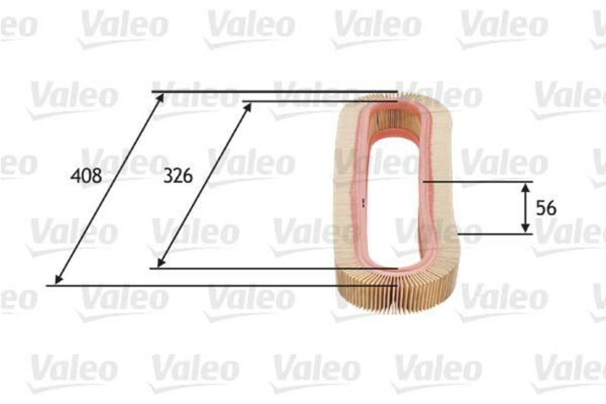 VALEO Engine Air Filter Fits MERCEDES 190 W201 W124 S124 Sedan Wagon 30943804