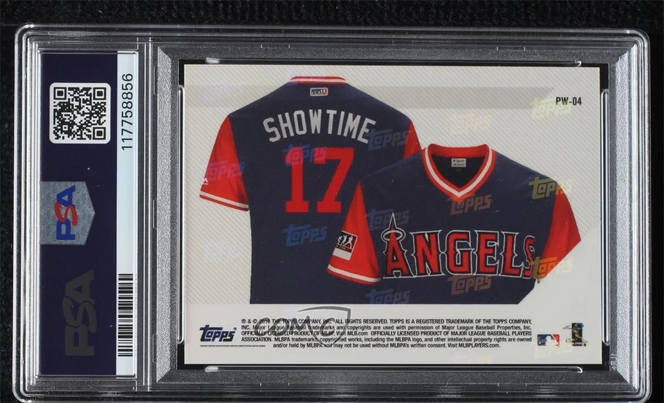 2018 Topps Now Players Weekend /1643 Shohei Ohtani PSA 10 GEM MT Rookie RC - Image 2 of 2