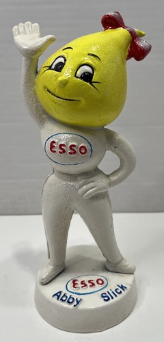 ESSO OIL DROP CAST IRON BANK ABBY SLICK 9" TALL MRS DRIP