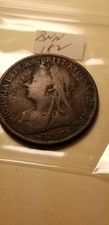 1896 Great Britain Penny Coin Idbnn101.