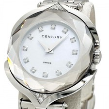 Montres CENTURY Affinity 632.7.S en acier inoxydable/diamant/coquille...