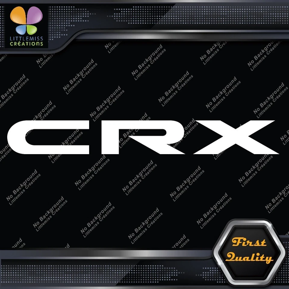 Compatible Honda CRX Vintage Cars JDM Tuning Racing Logo Vinyl Decals Stickers Foto 3 de 4
