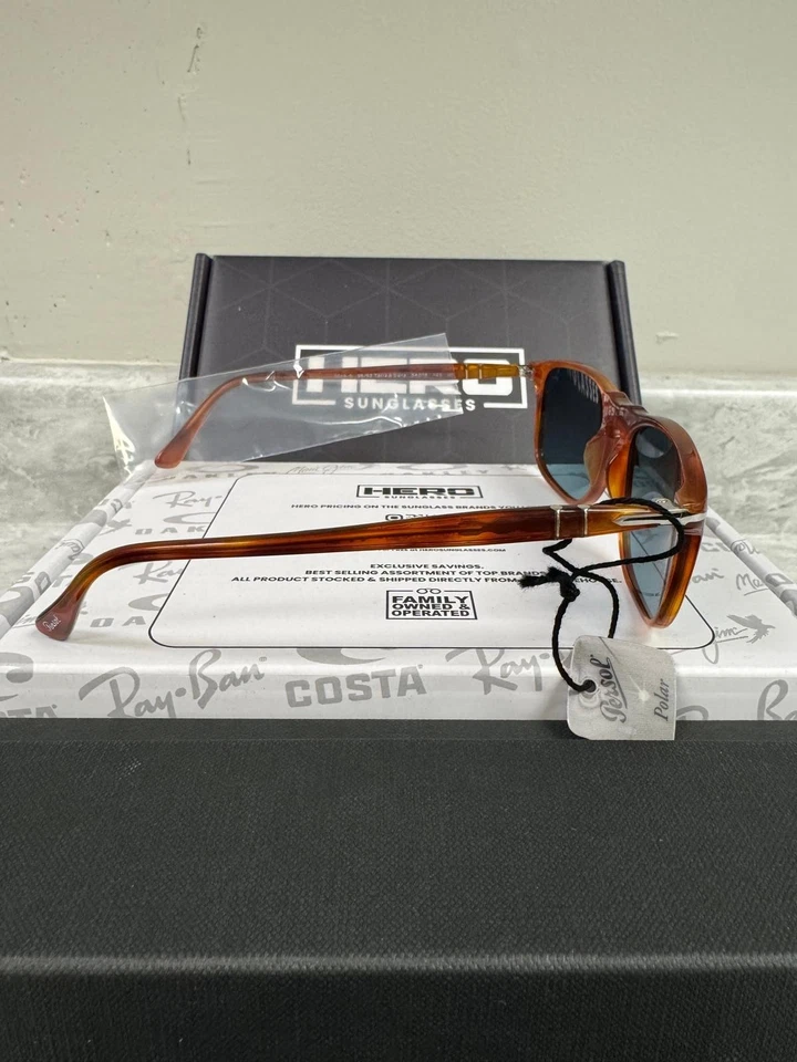 PERSOL | NUEVO | 3059S | 3059S 96 - S3 | 54 | TERRA DI SIENNA | AZUL CLARO Foto 4 de 4