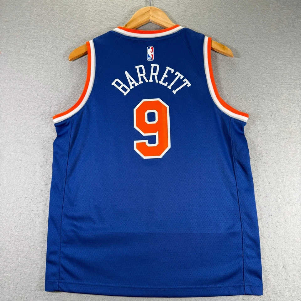 Kids Nike New York Knicks Basketball Jersey Number 9 Blue Size L - Image 2 of 4