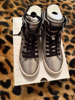Geox Girl Booties In Metallic Silver Size EU 37 US 5