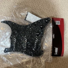 KAISH Black Pearl Loaded Electric Guitar Pickguard Prewired Pickguard