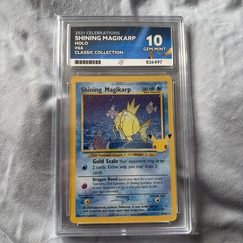 Shining Magikarp ACE 10 Celebrations Classic Collection 66/64 PERFECT SUBS