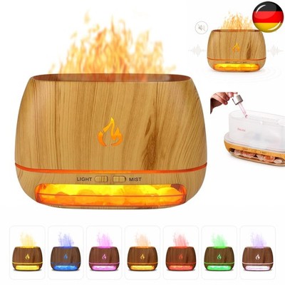 Flammen Aroma Diffuser Luftbefeuchter LED Licht Humidifier Diffusor DE