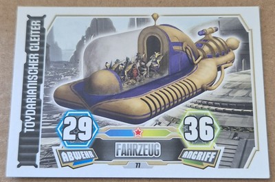 Star Wars Force Attax Serie 3 Toydarianischer Gleiter 77 Basis - Karte
