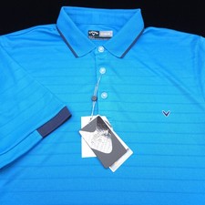 Callaway Golf Polo Shirt -M- ROYAL Blue PERFORMANCE Opti-Dri Stretch LISLE