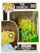 Linda Blair signed Funko Pop Figure Regan MacNeil The Exorcist Beckett *Damage*