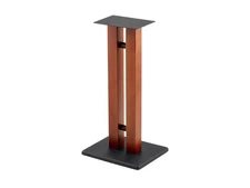 Monolith Speaker Stands - 24in, Cherry (Each), 50lbs Capacity, Adjustable Spikes