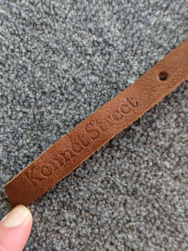 Kennet Street Soft Leather Belt M Womens Skinny Brown 32-30" Waist Dress Belt - Picture 2 of 9