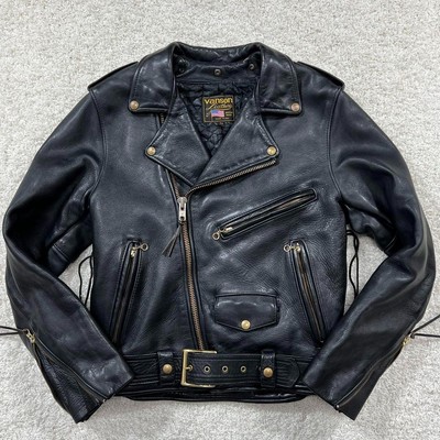 Vanson Model E Double Riders Leather Jacket Rare Model 40 US Including tariff