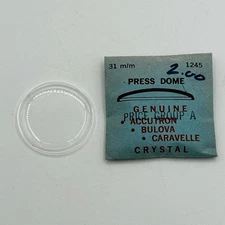 Bulova 1245 Watch Crystal Press Dome 31MM
