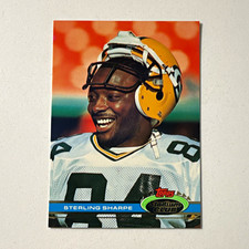 Topps 1991 Stadium Club Sterling Sharpe Rookie Card #79 Green Bay Packers. rookie card picture