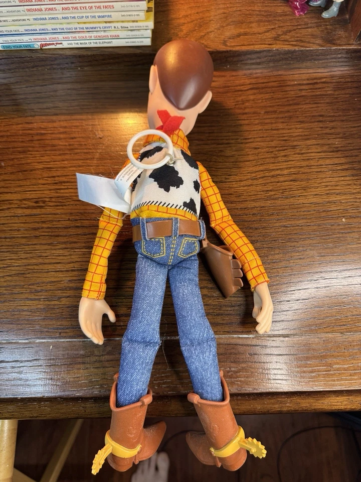 Disney Pixar Thinkway Toy Story Woody 16 дюймов плюшевая кукла электронная без шляпы б/у - Изображение 3 из 4