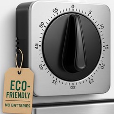 Küchenuhr, Eieruhr, mechanisch, Edelstahl, Magnetisch, Stoppuhr, Countdown, K...