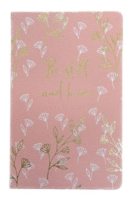 Eccolo Faux Pebble Leather ''Be Still and Know Psalm 46: 10'' Christian Notebook