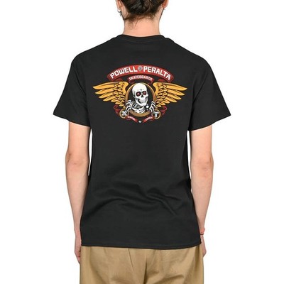 Powell Peralta Winged Ripper T-Shirt Schwarz Kurzarm Baumwolle