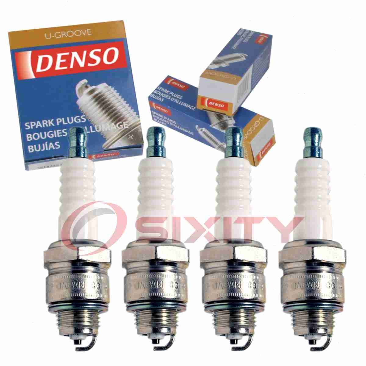 4 pc DENSO 3037 Standard U-Groove Spark Plugs for W16PR-U AP85 3722 Ignition xi