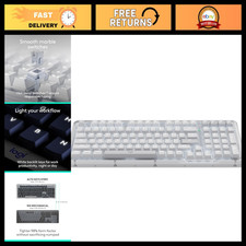 Wireless Mechanical Gasket Keyboard - Off White - Ergonomic, Compact Design, Hig