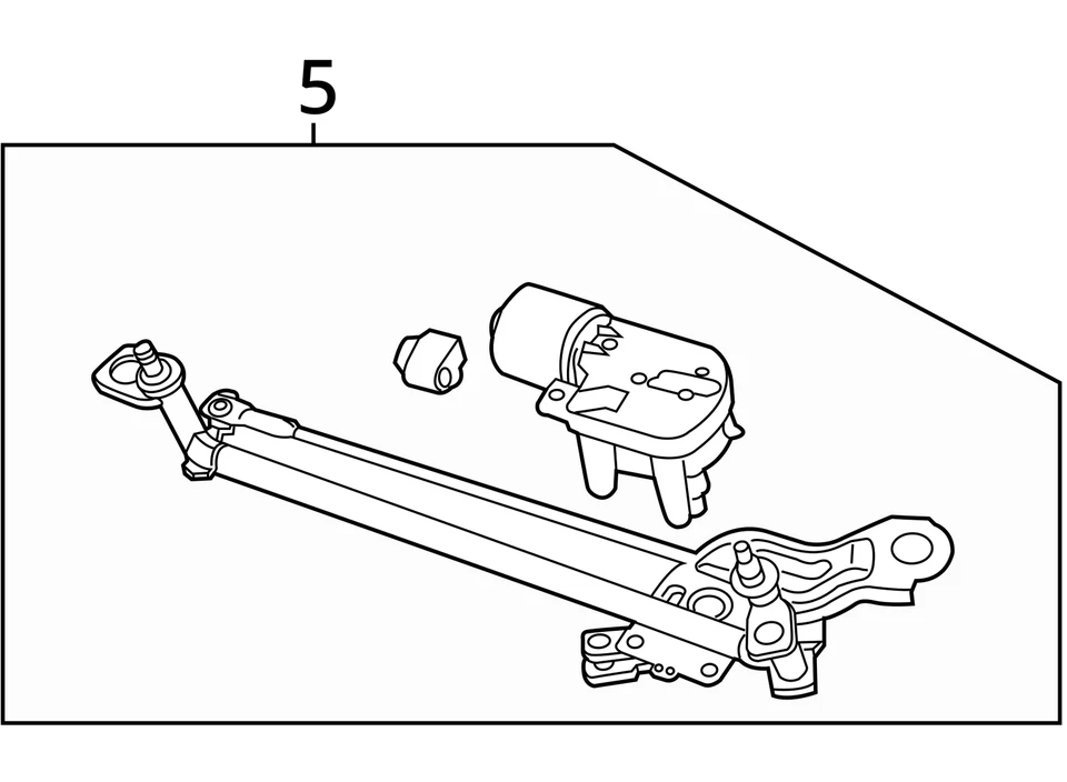 Motor limpiaparabrisas compatible con 15-21 Golf GTI 1964162 Foto 4 de 4