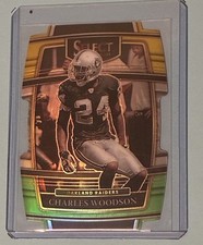 2021 Panini- Select Football Charles Woodson Concourse Green & Gold #40