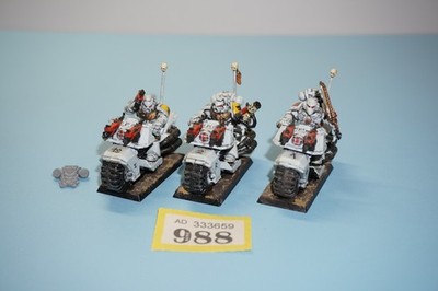 Space Wolf Bikes x 3 - Warhammer 40k Space Marines