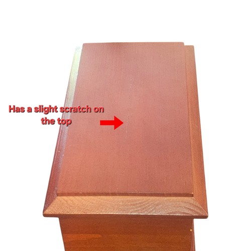 Walnut Cross Cremation Urn for Human Ashes Handcrafted Solid Wood TSA Approved - Picture 2 of 7