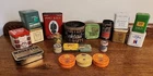 20 Mixed Lot of Vintage Small Advertising Tins - Medicine/tobacco/peanuts, etc.