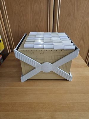 DURABLE Hängeregistraturkorb mit 10 Mappen, Weiß, wie neu
