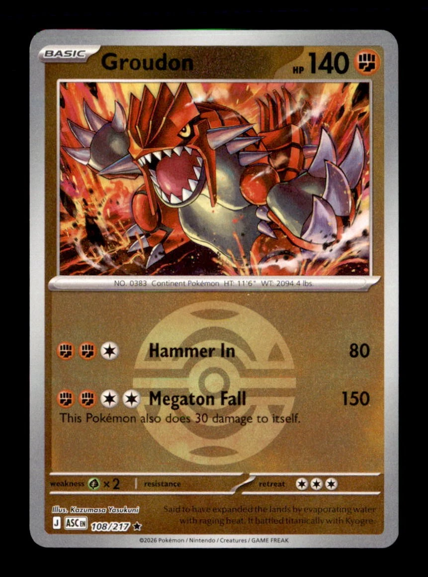 Groudon Pokémon TCG Cards for sale | eBay