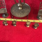 Vintage Miniature, Brass Metal Dollhouse Chairs, Table, Goblets Pitcher  — photo 7