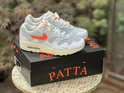 Nike Air Max 1 Patta White Hyper Crimson - Neu mit Rechnung + Patta Box
