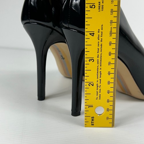 Zapatos de salón Sam Edelman Hazel de charol negro punta en punta tacón alto talla 9M - Imagen 4 de 18