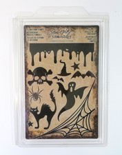 Tim Holtz Idea-ology Halloween Cling Foam Stamps 11 Pieces Set TH93617