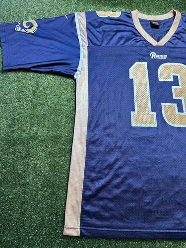 Vintage Nike St Louis Rams Kurt Warner #13 Football Jersey Size Men’s XL - Picture 3 of 14