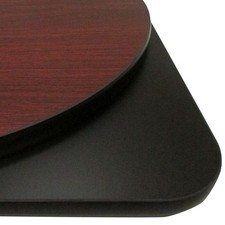 Oak Street Mfg MB36ROUND 36 in x 1 in Round Mahogany/Black Table Top