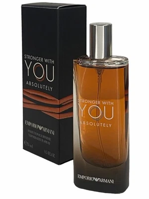 EMPORIO ARMANI Armani Stronger With You Absolutely 15ml EDP Travel Spray. New & Sealed