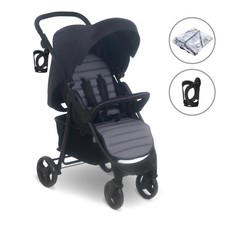 My Babiie MB30 Stroller/Pushchair - Black/Grey - GRADE A