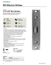 Dormakaba RCI 0163-32D 1/2" Rim Electric Door Strike Satin Stainless Steel