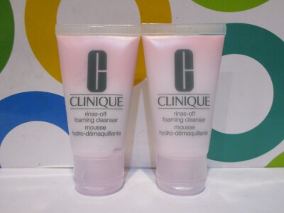 CLINIQUE ~ RINSE OFF FOAMING CLEANSER ~ 1 OZ EACH X 2 PIECE LOT