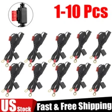 1-10 X Battery Terminal Ring Sae Connector Harness Charger Cable Extension Cord