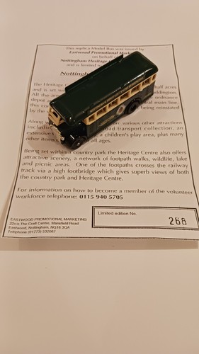 Lledo AEC Regal Bus, Nottingham Heritage Centre, Ruddington with cert - RARE
