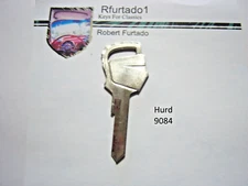 Key Blank for Vintage Lincoln 1952 to 1956 Ign./Doors - Helmet Logo - Hurd 9084