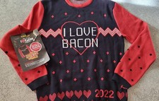 Maglione Natalizio I Love Bacon